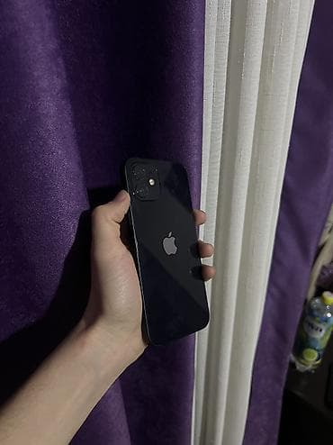 IPhone 12, Б/у, 128 ГБ, Jet Black, Защитное стекло, Чехол, Кабель, 100 % at lalafo.kg IPhone 12, Б/у, 128 ГБ, Jet Black, Защитное стекло, Чехол, Кабель, 100 %