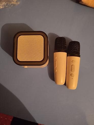 Портативный караоке-набор: компактная акустическая колонка + 2