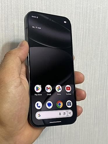 батарейка телефон: Google Pixel 9 Pro, Б/у, 128 ГБ, цвет - Черный, eSIM — 6