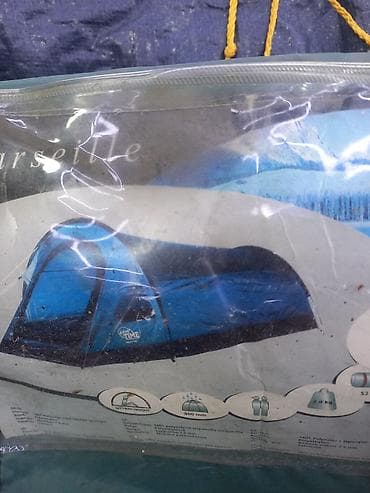 полиестер: Палатка Sun Time Marseille - Туристическая туннельная палатка — 1