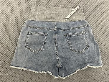 мама и дочка: Джинсовые летние шорты для беременных Miduli из тонкой мягкой джинсы — 2