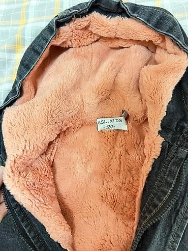 Платья: Набор верхней детской одежды. 1) Джинсовая парка с утеплителем — 4