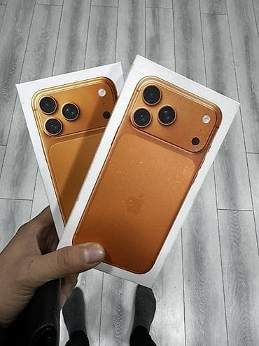 сары булун: IPhone 17 Pro Max, Колдонулган, 256 ГБ, Ток сары, Куту, 100 % — 1