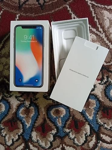 смарт часи: IPhone X, 256 ГБ, Серебристый, Коробка, 100 % — 6