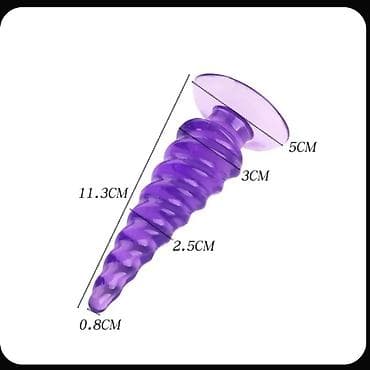 Пробка анальная выполнена из медицинского силикона в форме спирали