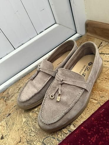 Лоферы, 37, Loro Piana, Б/у, цвет - Бежевый, Самовывоз, Платная доставка