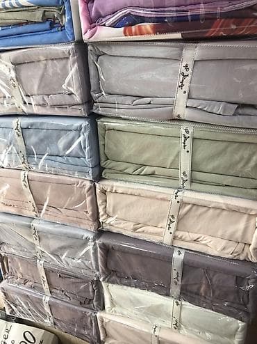 постельный белье: Комплект постельного белья 100% хлопок однотонный цвет, Queen size — 2