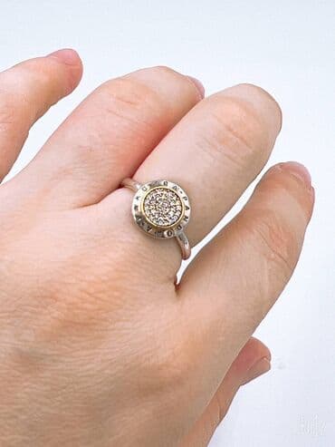 свадебное платья для беременных: Кольцо, Коктейльное, Проба 925, Женские, Фианит, Новый — 12