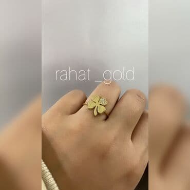 свадебные платья для покрытых: Кольцо, Проба 585, Женские, Циркон, Новый — 2