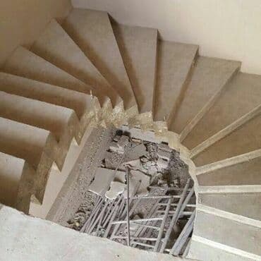 открытый бассейн: Лестница пкич куямиз бетондан — 17