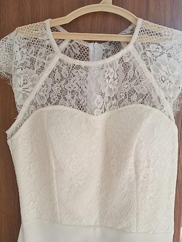 Вечернее платье, Коктейльное, Полиэстер, С рукавами, S — 1