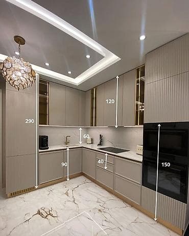 Мебельные гарнитуры: Кухня от 18 000 сом/м² | 3D проект бесплатно Премиальная мебель от — 1