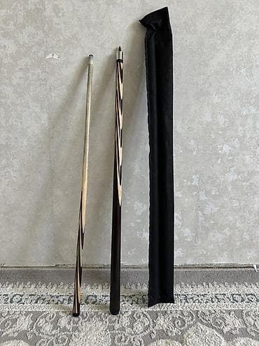 билярдный кий: Бильярдный кий разборный с чехлом - Классический двухсоставной кий — 1