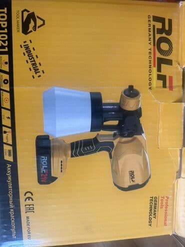 купить набор инструментов для авто бишкек: Аккумуляторный краскопульт Rolf TOP1021 для покраски различных — 1
