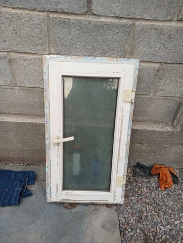 пластик бу терезе: Даяр пластик терезеле, Терезе түрү: Стандарттык, Орнотуусуз, Бөлүп төлөө жок — 4