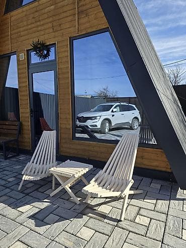 недорогие раскладные диваны: Комплект садовой мебели, Кресла, Дерево — 3