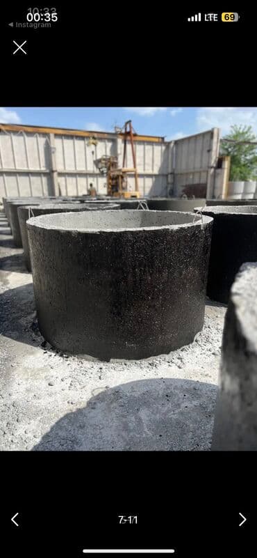 колцо бетон: Железобетонное (ЖБИ) кольцо для септика Размер: 150 x 90 x 9 см, Платная установка, В розницу — 8