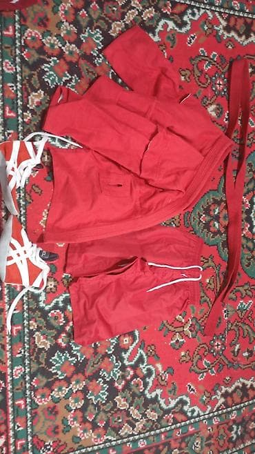 nike tech fleese: Красное кимоно для самбо (комплект) - Цвет: красный - Состав — 6