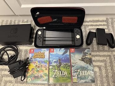Комплект Nintendo Switch + 3 ТОП игры (Zelda TOTK, BOTW, Animal