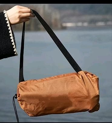 Набор для отдыха на природе: надувной шезлонг-лежак + складной