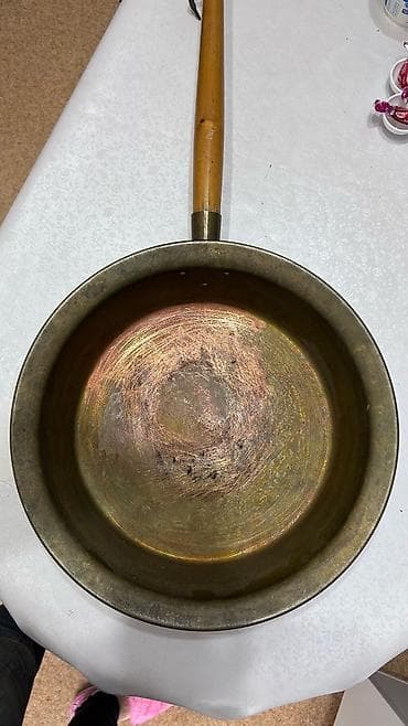 медный таз: Тазик медный размер - диаметор27см/ высота8см
высота 8см /объем 5 л — 1