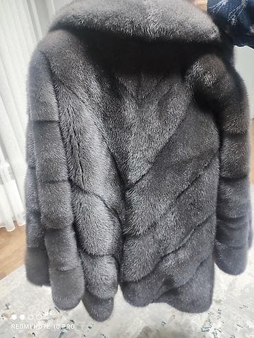 шуба укороченная: Шуба, Норка, Короткая модель, Канада, M, L — 9