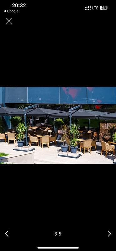 одежда для гор: Поворотный уличный зонт-полукассетник на боковой стойке (модели — 7