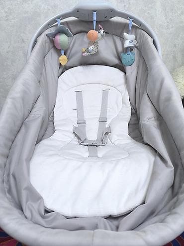 купить кроватку манеж: Люлька, Б/у, Колыбель, Пластик, цвет - Серый, Платная доставка — 10