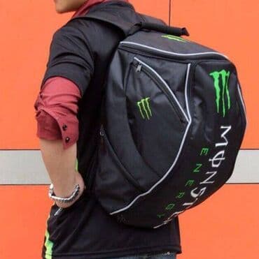 Моторюкзак Monster Energy Helmet имеют форму шлема и вмещает в себя at lalafo.kg Моторюкзак Monster Energy Helmet имеют форму шлема и вмещает в себя