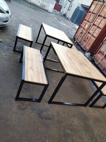 кухонные столы и стуля: Кухонный стол с стульями Размеры разные в наличии и на заказ изготовим — 25