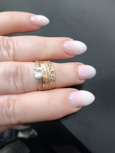 свадебное очень красивое платье: Кольцо золотое 585 пр.Россия.разм.17 — 2