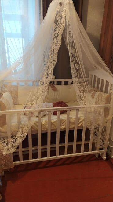 матрац ош: Продаю детскую кроватку Российского производства с рождения до 4-5 — 1