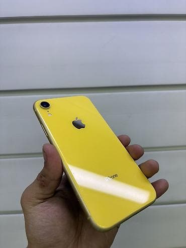 айвон хр: IPhone Xr, 64 ГБ, Желтый, Защитное стекло, 77 % — 1