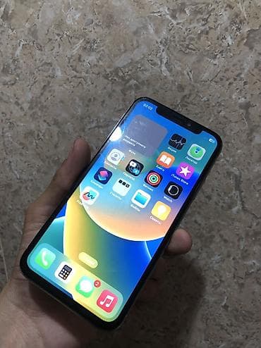 iphone 10 x: IPhone X, Б/у, 64 ГБ, Серебристый, Защитное стекло, 100 % — 2