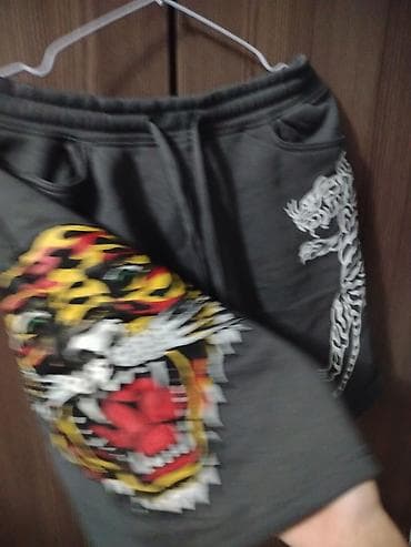 тренировочные шорты: Мужские шорты, M, Новый, цвет - Серый, Самовывоз — 2