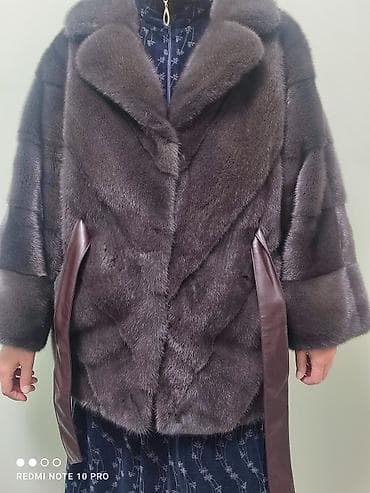 шуба укороченная: Шуба, Норка, Короткая модель, Канада, M, L — 2