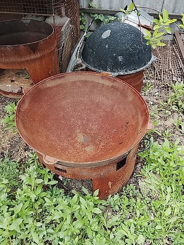 Кафелер, ресторандар үчүн: Казан-мангал промышленного типа для уличной кухни - Материал — 1