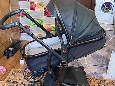 Коляски: Коляска, Другой бренд, цвет - Черный, Б/у — 4
