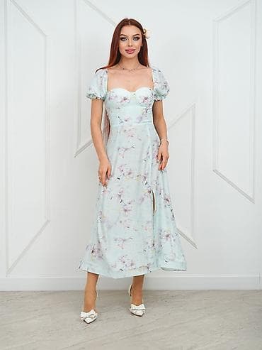 Личные вещи: Женственные наряды для лета и вечера 1) Платье миди с цветочным — 1