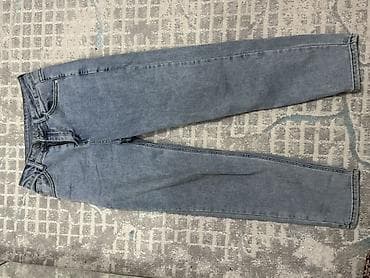 Джинсы, Прямые, Китай, Средняя талия, Стрейч, M