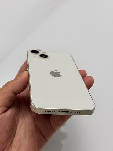 iphone 6a: IPhone 13, Б/у, 128 ГБ, Белый, Защитное стекло, Чехол, 88 % — 3