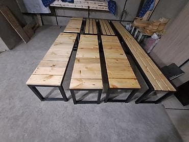 Бакча эмереги: Отургуч Металл, Жөлөнгүчү жок, Чатырсыз — 8