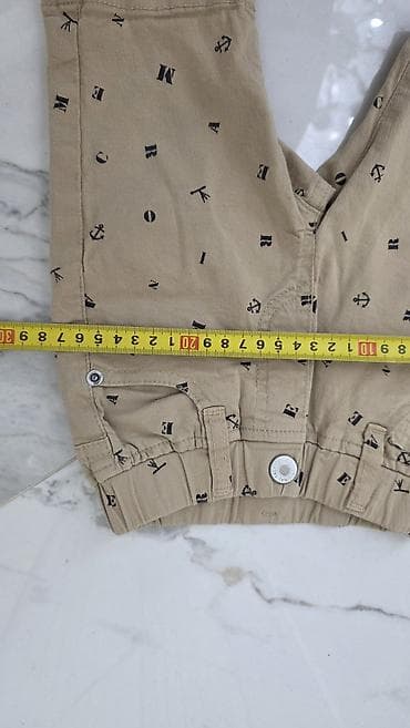 карго шорты: Джинсы и брюки, цвет - Красный, Б/у — 3