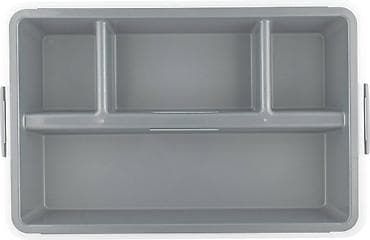 пластик яшик: Ящик для хранения Plast Team BERGEN, с лотком, 40л, 565х385х270 — 3