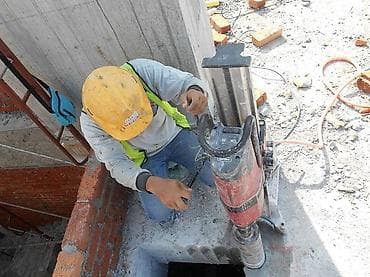 Типография үчүн жабдуулар: Алмазное бурение отверстий в бетоне, железобетоне, кирпиче. - — 1