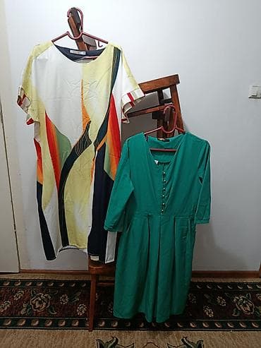 пляжные рубашки: Повседневное платье, Трикотаж, Оверсайз, Стандарт — 2