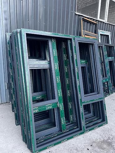 10 pro max: Алюминиевое окно на заказ, Тип окна: Витражные, Без установки, Без рассрочки — 3