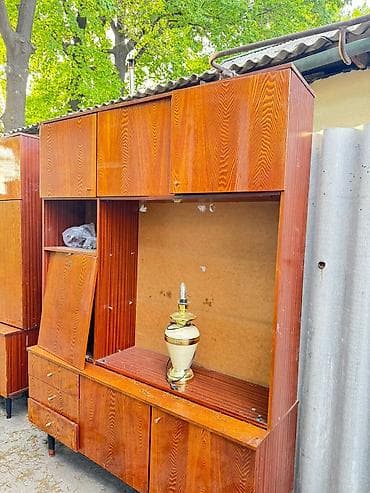 Дом и сад: Стенка-шкаф, Тип стенки-шкафа: Модульная, Для зала, Особенности: С отделением под телевизор — 1