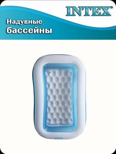 досуи: Бассейн надувной Intex 57403, прямоугольный, с надувным полом. - — 5