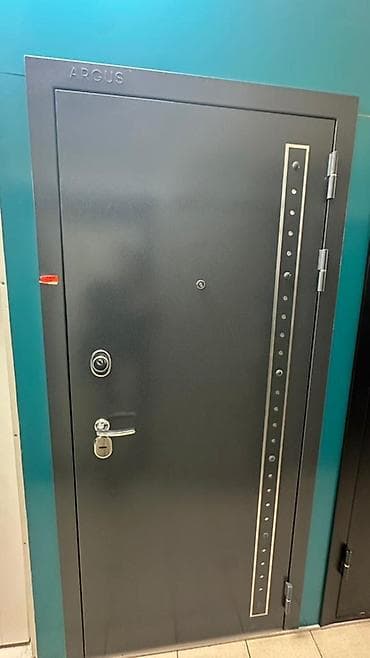 бронь желет: Двери для домов и квартир, Металлическая, Одностворчатая, Правосторонняя, цвет - Серый — 1